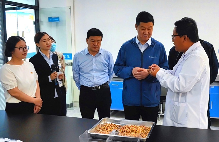 甘肅省地方金融監(jiān)管局、甘肅證監(jiān)局領(lǐng)導(dǎo)蒞臨敦煌種業(yè)調(diào)研指導(dǎo)